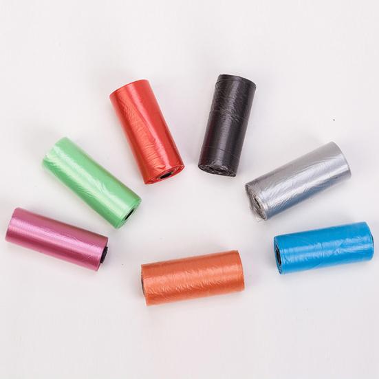 4Rolls/60Pcs Dog Bags Solid Color Leak-proof Eco-friendly Pet Waste Bags for Home