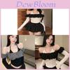 Private Style Oversize Oneshoulder Blouse With Color Block Ruffle For Autumn Wear