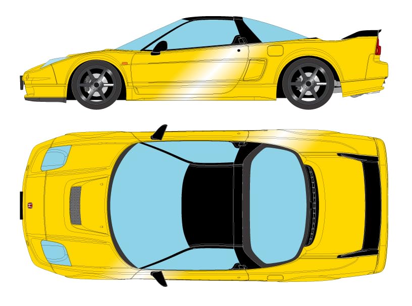 

Make up EIDOLON Honda 2002 New Indy Yellow Pearl Finished Model EM825C 1/43 NSX-R (NA2) (TE37 wheels)