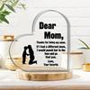 Best Mother Heart Plaque - Grateful Birthday Gift for All Mother Figures
