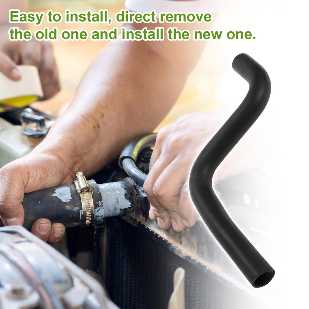 HOPESPANNER Radiator Coolant Hose 1657131230 for Toyota Highlander 3.5L 2008-2013, Good Sealing Black Upper Heater Hose Rubber (1 Piece)