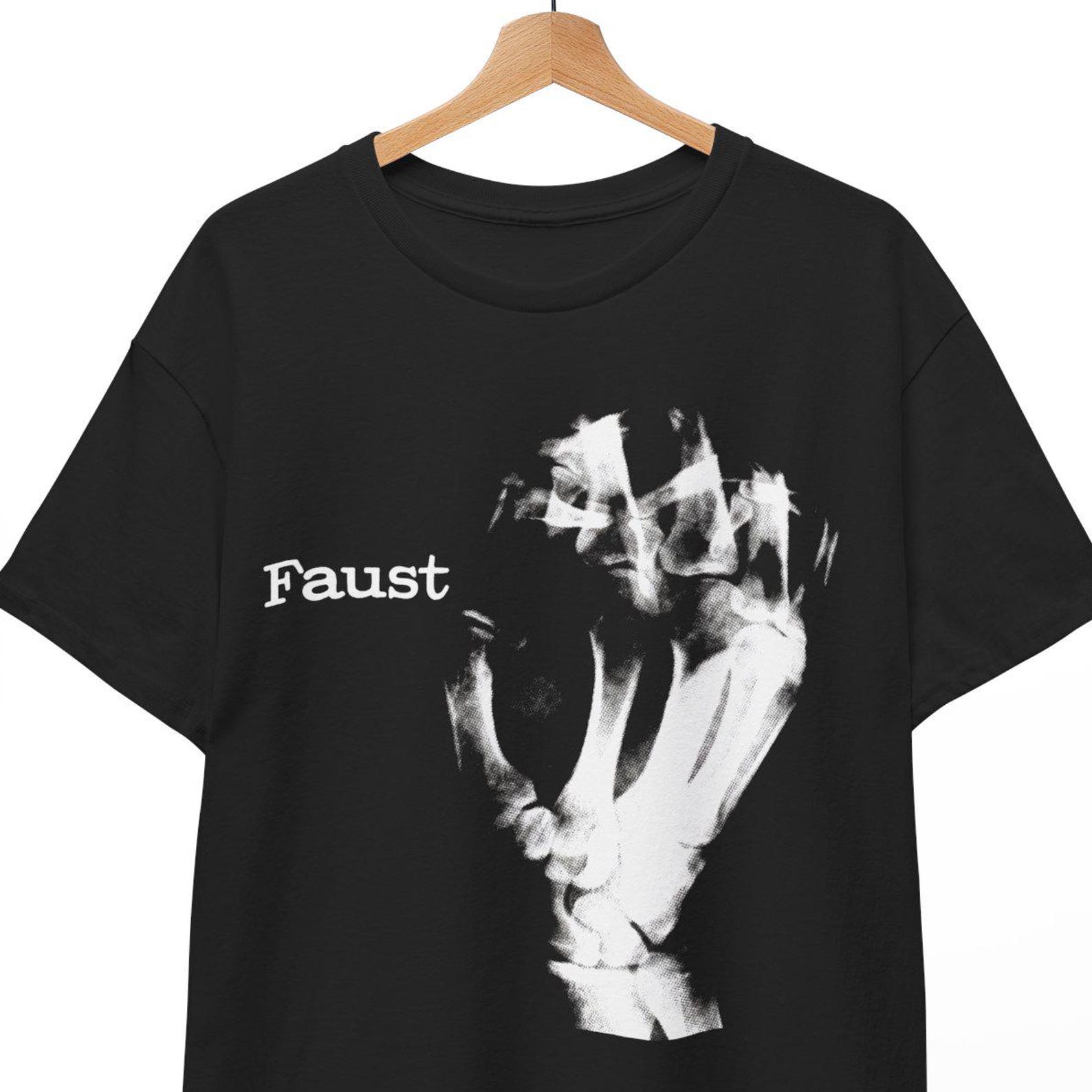 Faust T-Shirt - Krautrock Band Tee - Faust Fist Classic Graphic Shirt - Experimental Rock Unisex Tee - S to 5XL M