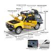 1/24 Scale Toyota FJ Cruiser Camper Alloy Model, Cool Sound and Light, Can Be Opened In Many Places In The Car Body, Four-wheel Shock Absorber