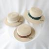 French Flat-top Sun-protection Hat for Women, Summer Beach Vacation Sunshade Hat, Internet Celebrity Woven Wide-brim Fresh Top Hat