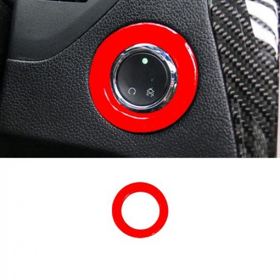 Car One-Click Startup Switch Button Trim For Ford Explorer 2013- Bright Red