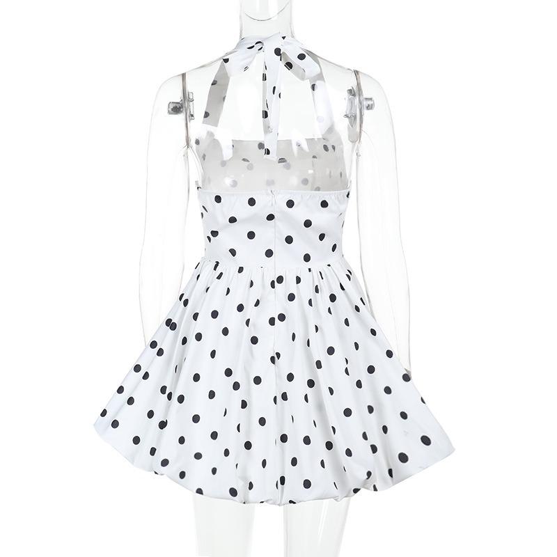 Sexy Square Neck High Waist A Line Short Strap Dress For Women Summer