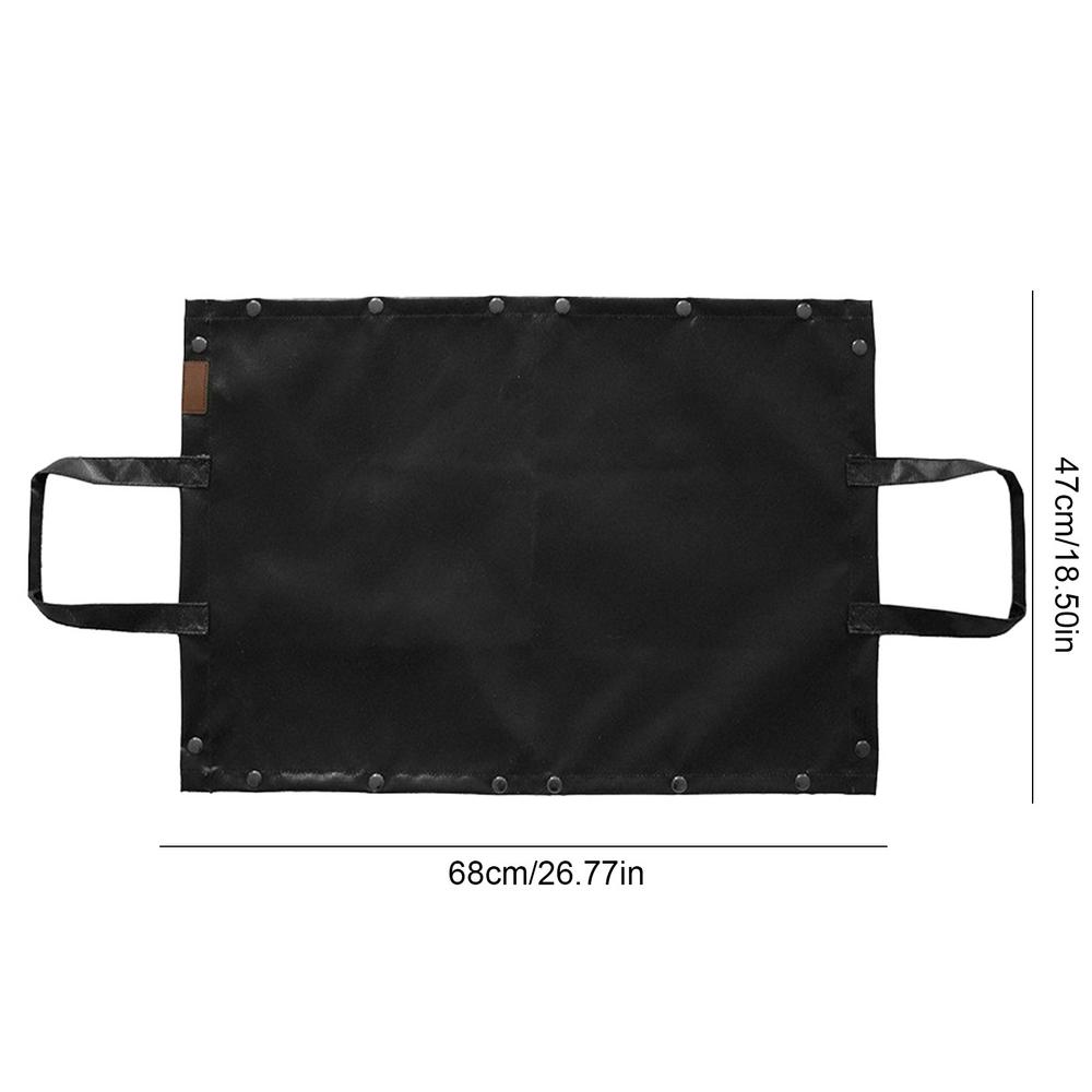 Camping firewood stove storage bag Silicone+fiberglass Portable Fireproof High Temperature Resistant Flame Retardant Pad