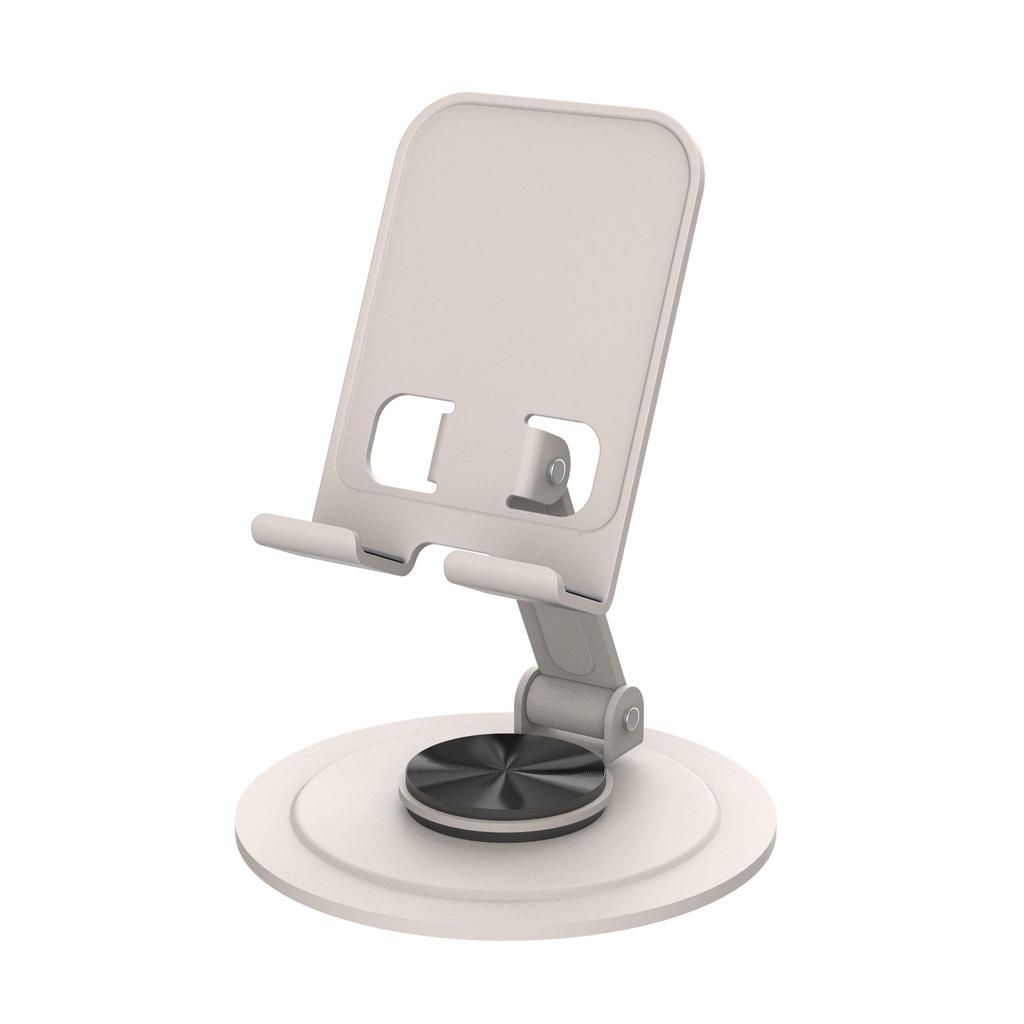Rotating Metal Phone & Tablet Stand: Customizable, Foldable, Multi-functional Desktop Holder for TikTok Live