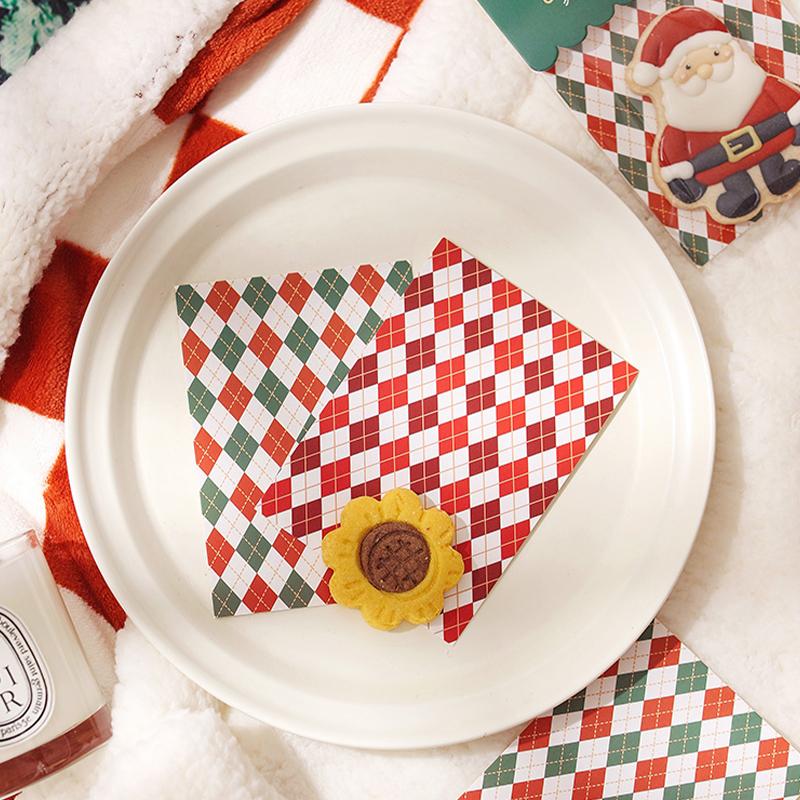 Christmas Creative Snack Packaging Bag Header Festive Bag Exquisite Cardboard
