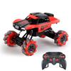 2.4G 4WD RC Stunt Car, Lateral Drift Climbing Off-Road Truck with Watch Remote & LED Light for Kids