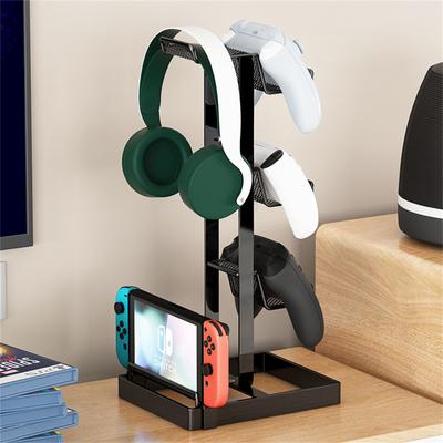 Metal Gamepad Holder Stand Compatible Headphones with PS5/PS4/XB ONE/S/X Series Game Console Controller Gaming Handle Bracket