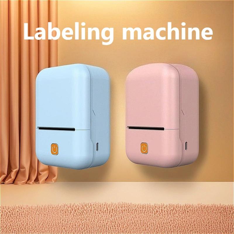 Mini Printer Portable Label Thermal Printer Home Portable Name Sticker Printer Photo Inkless Sticker Printers School Supplies