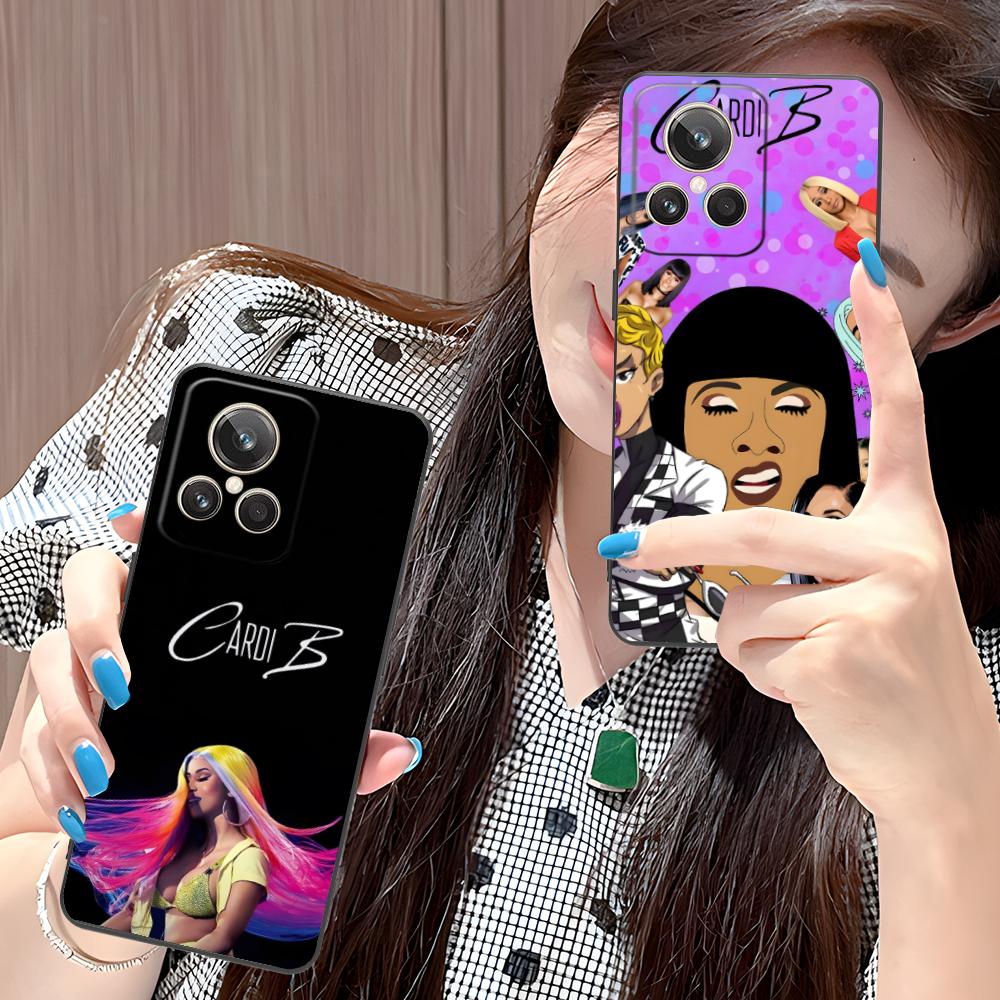 Cardi B Matte TPU Mobile Phone Case for Realme GT 8 Neo Pro C75 73 71 C67 65 C55 53 C35 31 C20 15 Colorful Cover