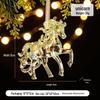 Green Elk & Snowflake Christmas Tree Decorations - Ornaments for a Festive Atmosphere