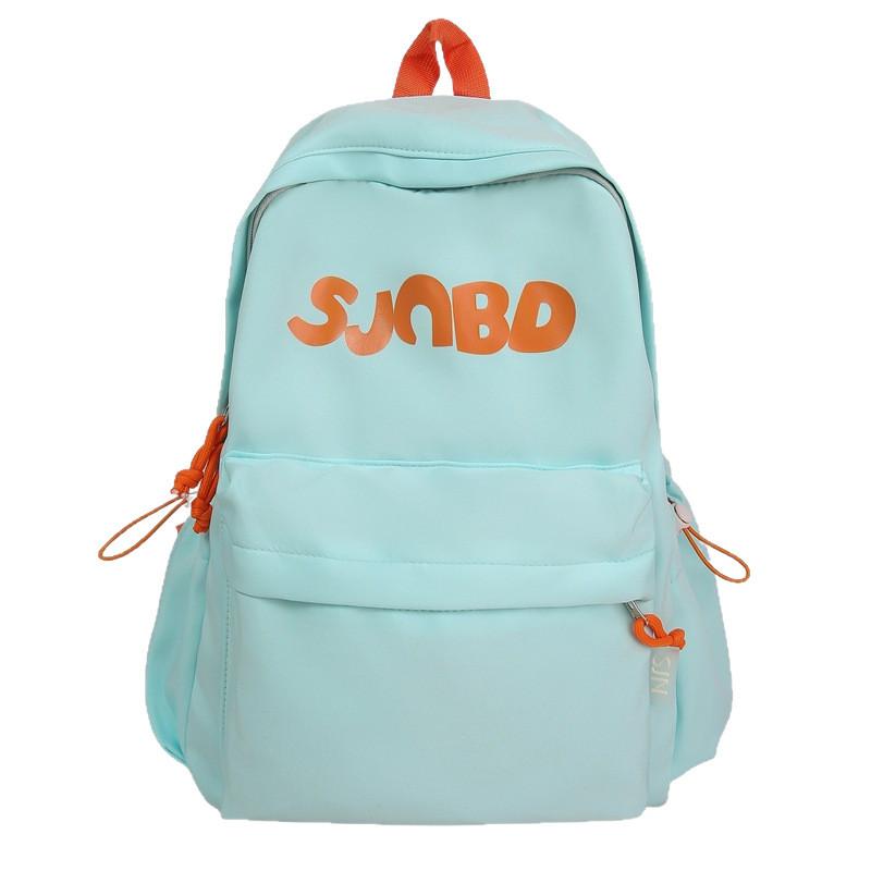 Nylon Casual Large Capacity Backpack For Travel And School With Letter Print Design For Men And Women