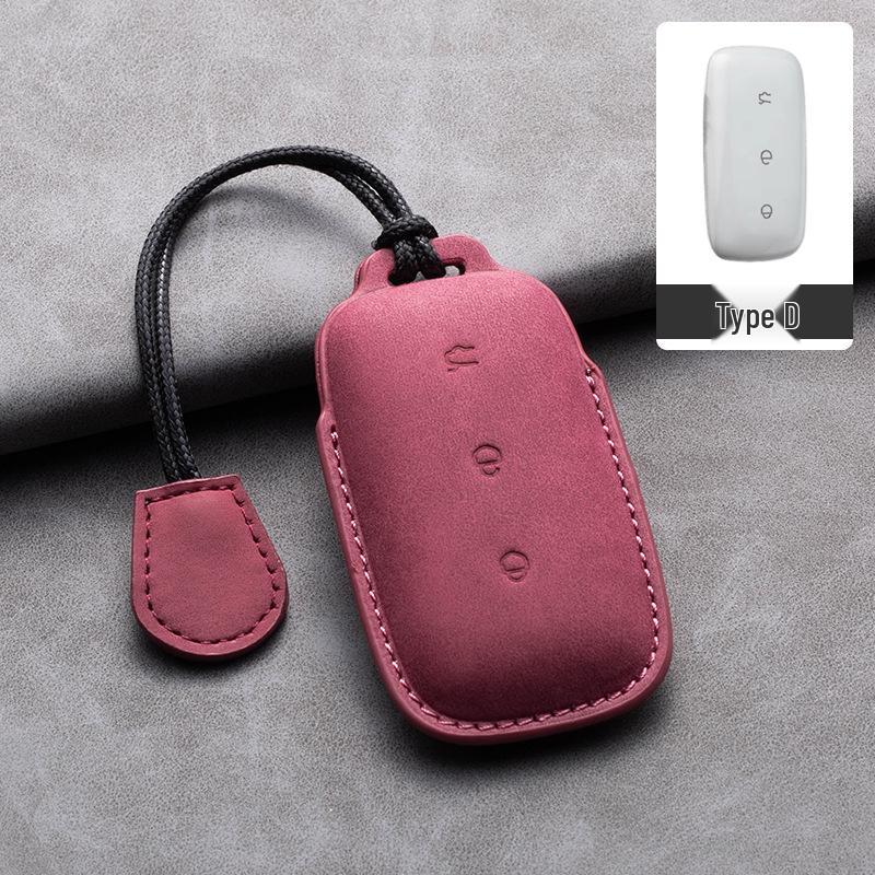 Geely Galaxy L7 Retro Key Case for MAX Starship e8 & L6 Starry 8 - Car Bag Shell with Buckle