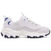 Skechers DLites 1.0 Neptune Mesh Synthetic Leather Lace-Up Trendy Cushioning Low-Top Dad Shoes Women Sneakers White Pink 896262-LAV