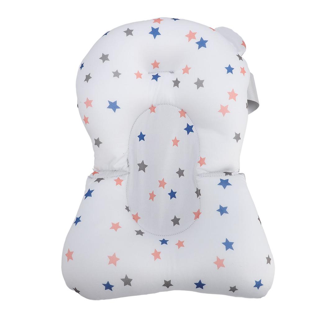 Star Pattern Baby Bath Pad Breathable Soft Universal Baby Bathtub Mat Newborn Toddler Bath Cushion Bathtub Floating Pad