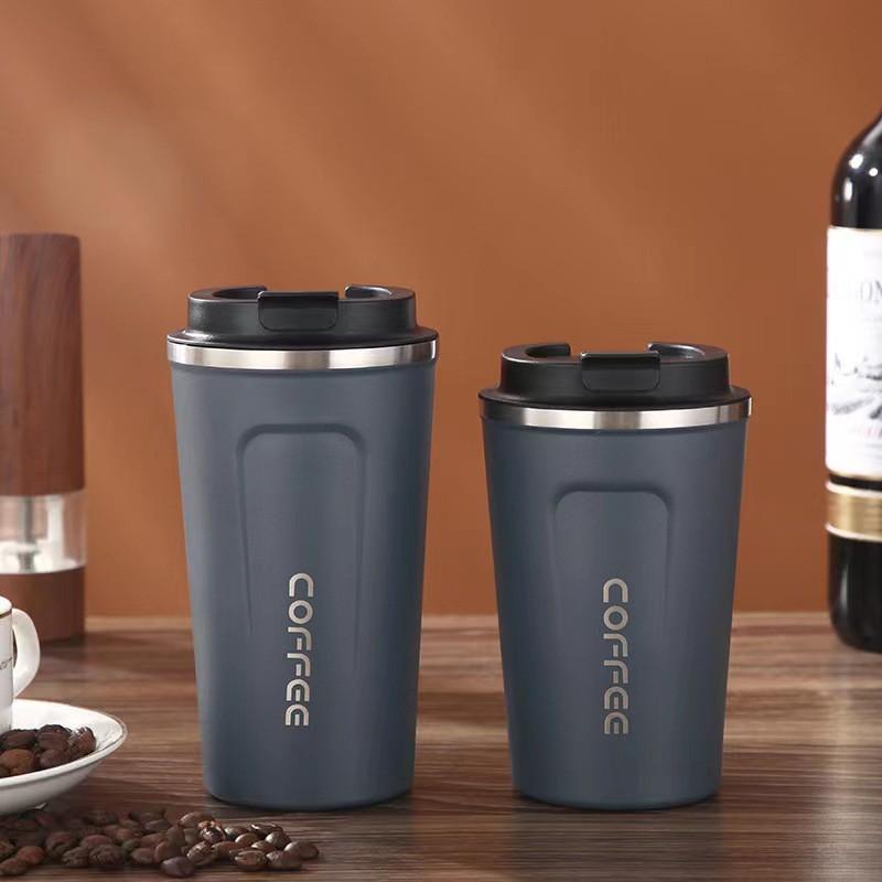 Stainless Steel Vacuum Insulated Travel Mug With Locking Lid 380ml 510ml Double Wall Office Car Home Use