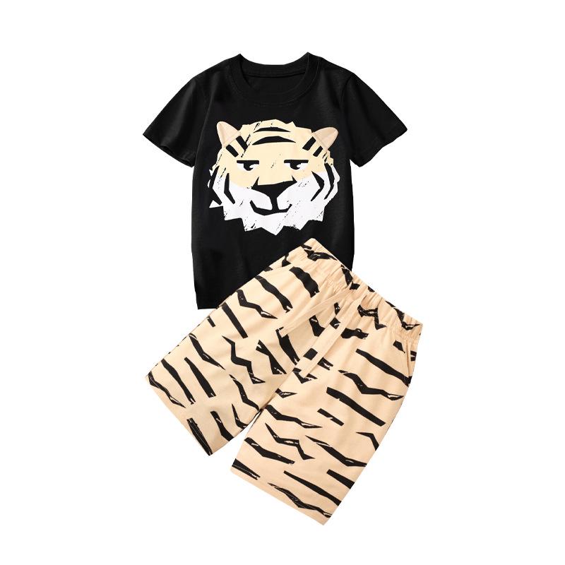 

Летний комплект из футболки и шорт Xiao Bei Te для мальчиков – детский комплект из двух предметов с короткими рукавами. 100 cm (4 Years)