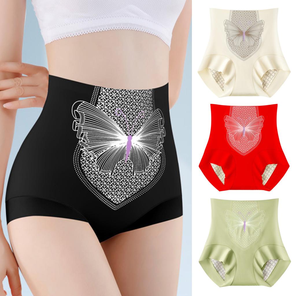 High Waist Women Underwear Full Coverage Briefs Soft Breathable Postpartum Panties Stretch Underpants Tummy Control Ladies Panties