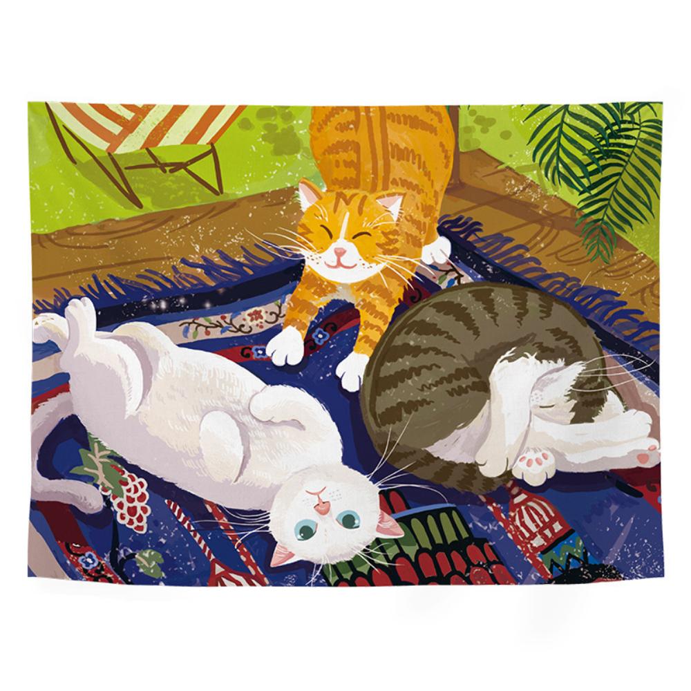 

Современный гобелен в европейском стилеПрикроватная настенная тканьФоновая тканьЗащитная тканьНастенная ткань в общежитииТкань для украшения дома 100x75