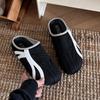 Fashion Women Flat Slippers 2025 Summer New Vintage Slip on Non Slip Half Drag Mesh Breathable Lightweight Comfortable Soft Sole Sandals