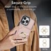 Brieftaschen-Hülle mit Kartenhalter, 360° drehbarer Ring-Ständer, magnetischer Verschluss für iPhone 16 15 14 13 12 11 Pro Max SE 2025 XR XS Max