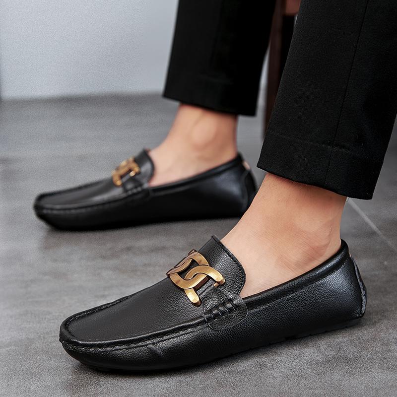 Fashion Mens Women Designer Driving Genuine Leather Man Luxury Loafers Moccasin Boat for Men Casual Dress Wedding Shoes Footwear