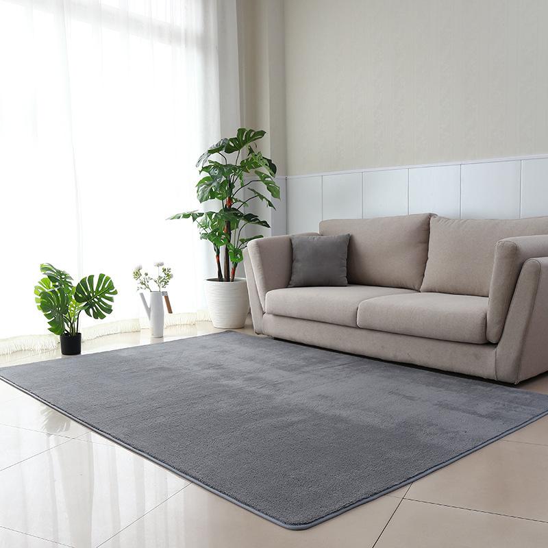 European Style Plain Color Carpet for Living Room, Office, Dormitory, Bedroom, Entrance, or Streaming Room.
