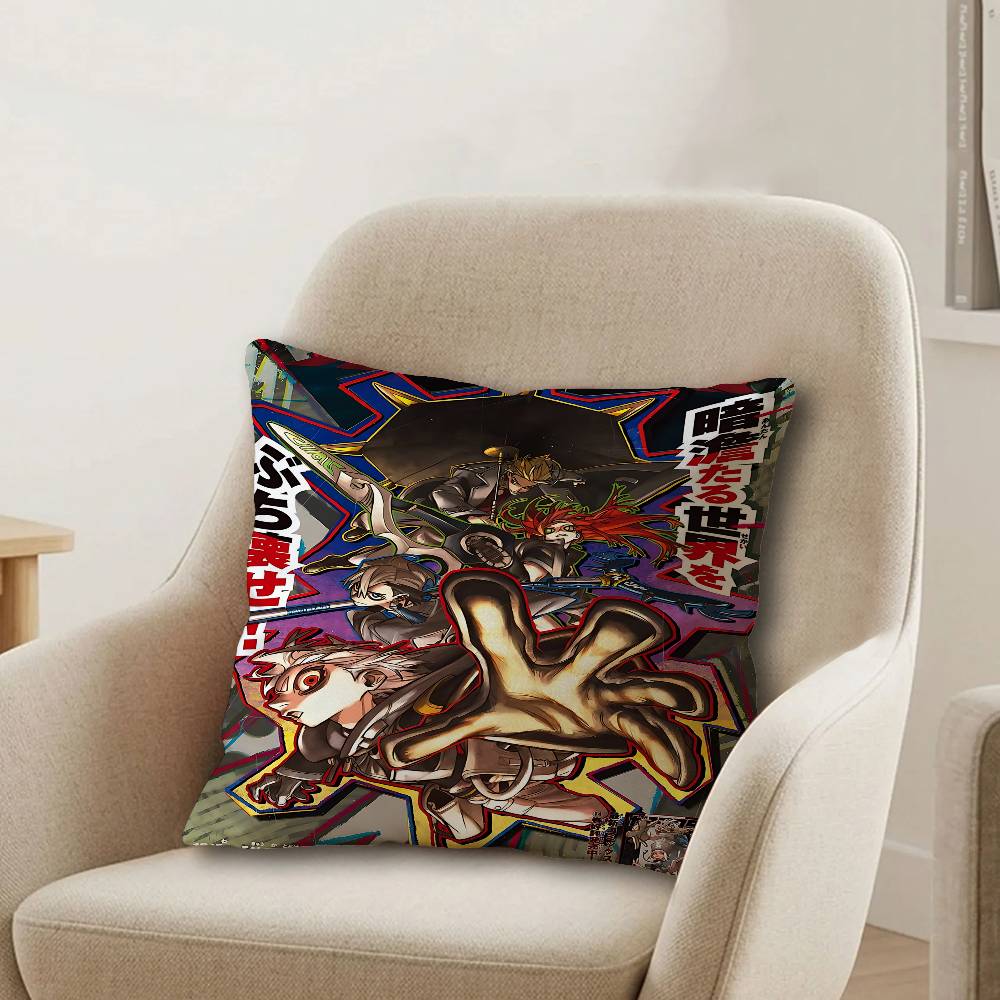 Hot Cool Anime GGachiakuta Cushion Cover Inches Farmhouse Decor Home Throw Pillow Covers for Couch Decorations