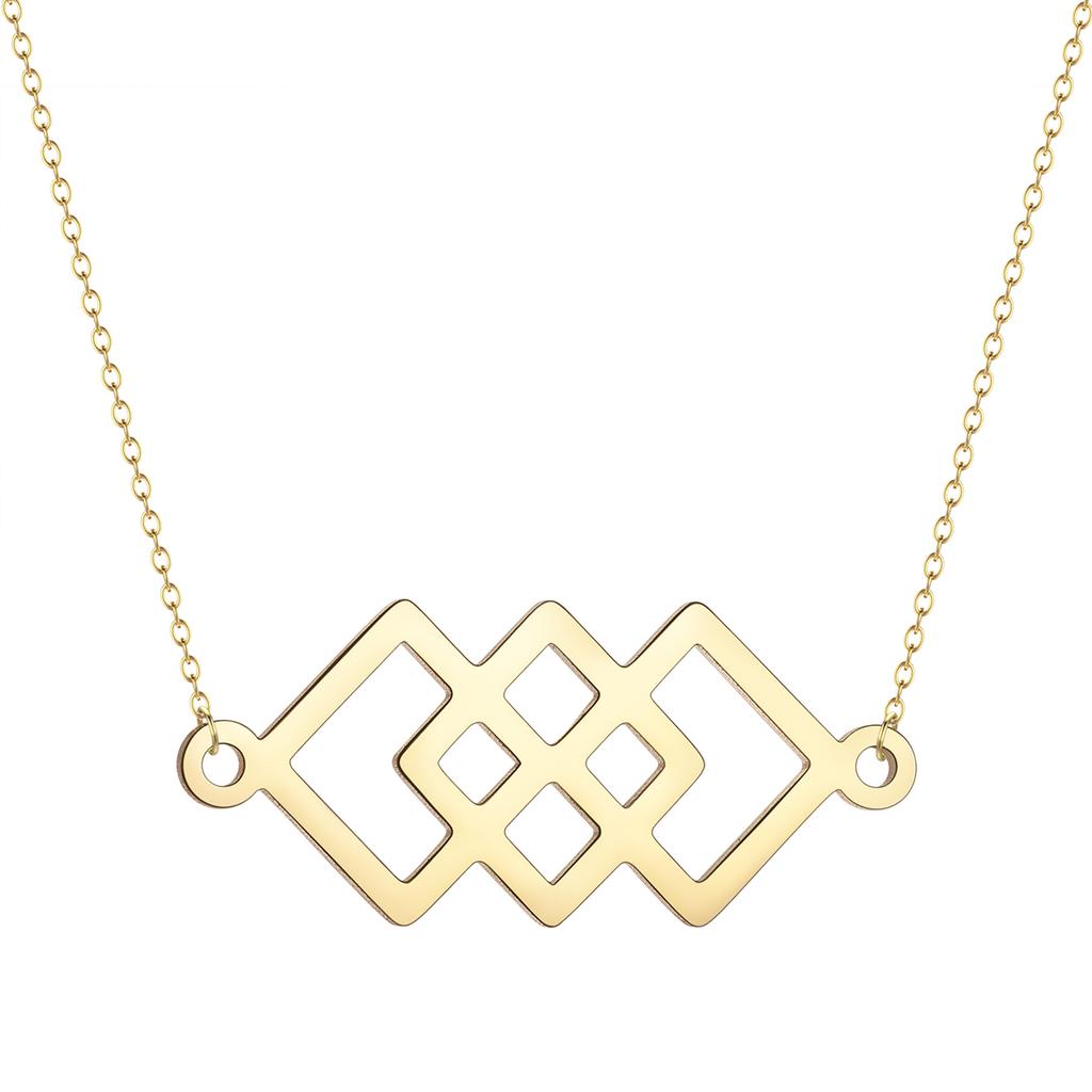 Kinitial Stainless Steel Mexico Zia Sun Symbol Pendant Neckalce For Women Men Scale Of Justice Bicycle Bike Jewelry Gift