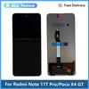 LCD Screen and Digitizer Full Assembly For Redmi Note 11T Pro Poco X4 GT