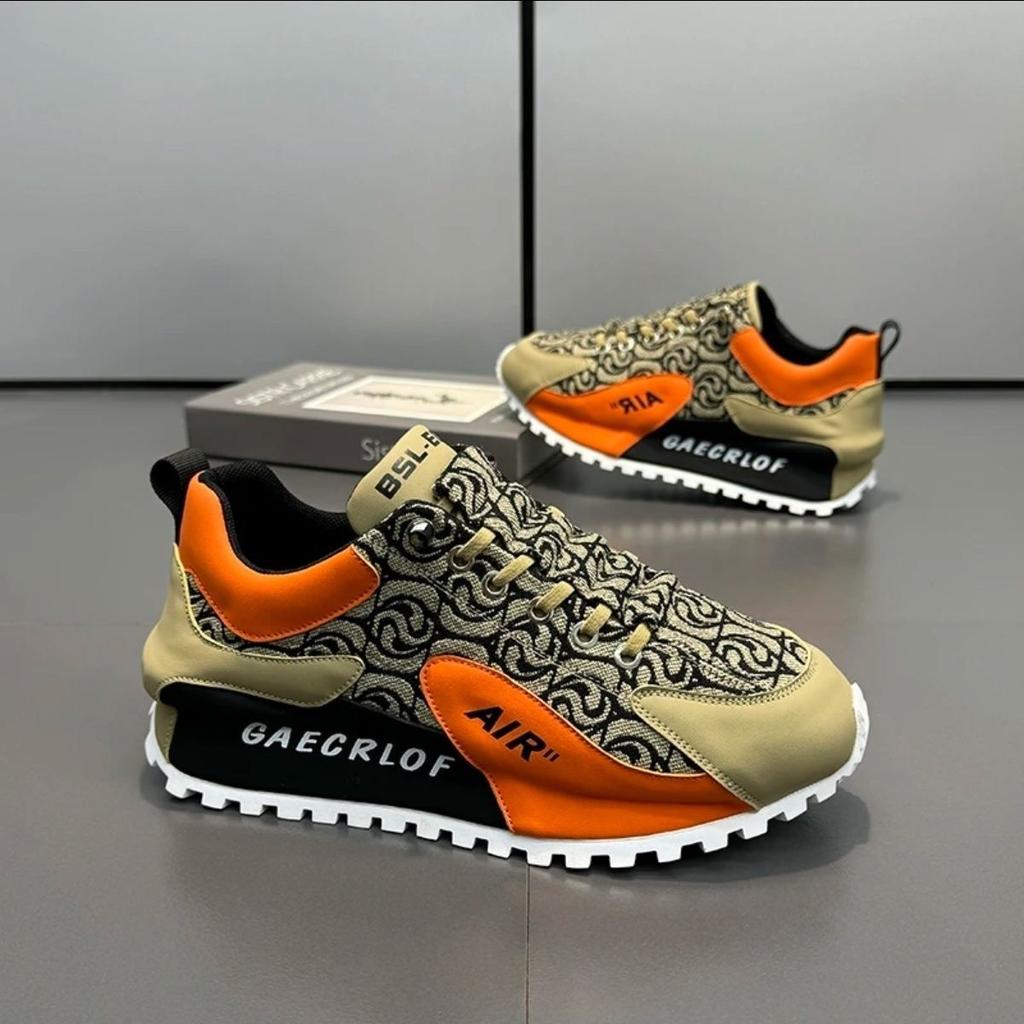 Luxury Chunky Sneakers Men Cover Bottom Air Cushion Board Shoes Fashion Casual Genuine Leather Increased Internal Platform Shoes