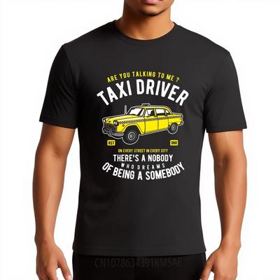 Hiphop Für Ihn Sommer T-Shirt Taxifahrer Gelbes Taxi Zitat Design Kurzarm Streetwear Rundhals Für Mann Oberteil T-Shirts