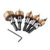 5PCS 16-30mm Diameter Hole Saw Kit Titanium Coated Metal Hole Cutter HSS Hole Saw For Aluminum