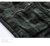Men's Retro Camouflage Elastic Cuff Multi-Pocket Overalls