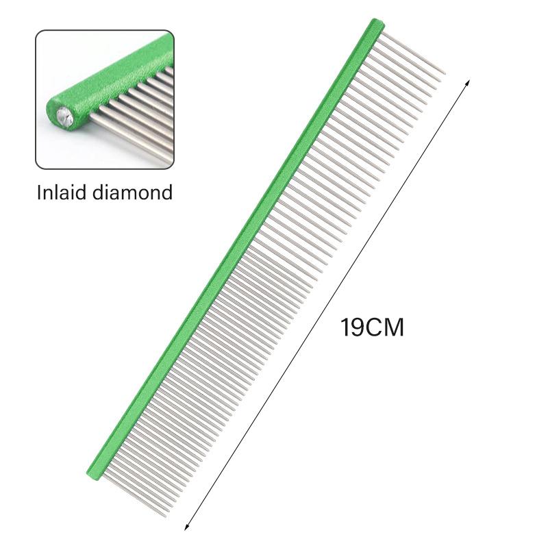 Light Aluminum Pet Comb 6 Colors Optional Professional Dog Grooming Comb Puppy Cleaning Hair Trimmer Brush Pet Accessories