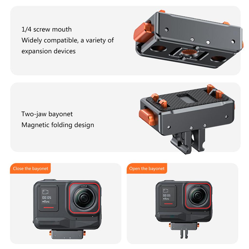 Magnetic Attachment System for Ace Pro Action Camera Tripods Adapter Mount Plate Accessory