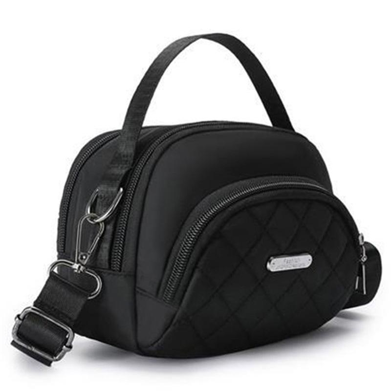 Casual Quilted Nyl Handbag - Versatile Crossbody Bag with Multi-Pockets, Detachable Strap Shoulder Bag for Women