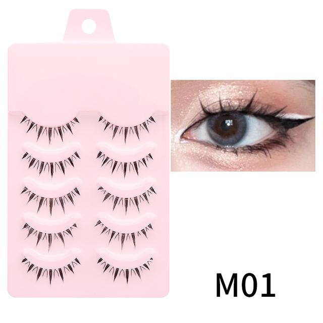 New Manga Lashes Soft Natural Eyelashes Thick False Eyelashes Manga Eyelashes Daily Dating Makeup Eyelashes Lashes Wispy 