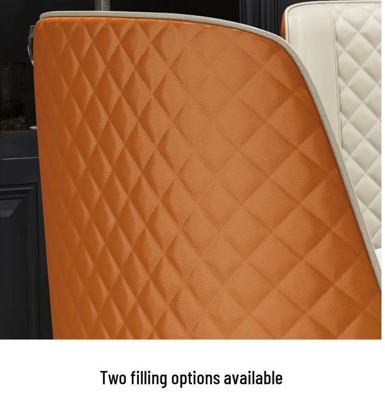 Nordic Luxury Leather Dining Chair with Armrests for Home, Office, or Coffee Shop