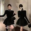 Thousand Gold Design Sense Solid Color Princess Dress Women's Summer New Models with Semi-turtleneck Tutu Skirt Wholesale