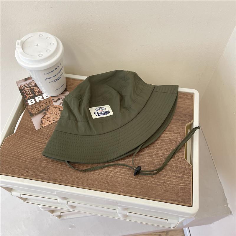 

Style Versatile Hat Minimalist Solid Color Mens Sunshade Fisherman Hatscaps зелёный