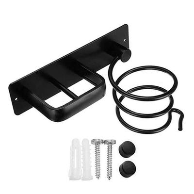 Hair Dryer Stand Wall Stand Hair Dryer Storage Shelf Hair Dryer with Spiral Design Aluminum Alloy Hair Dryer Holder | Bathroom Shelfs