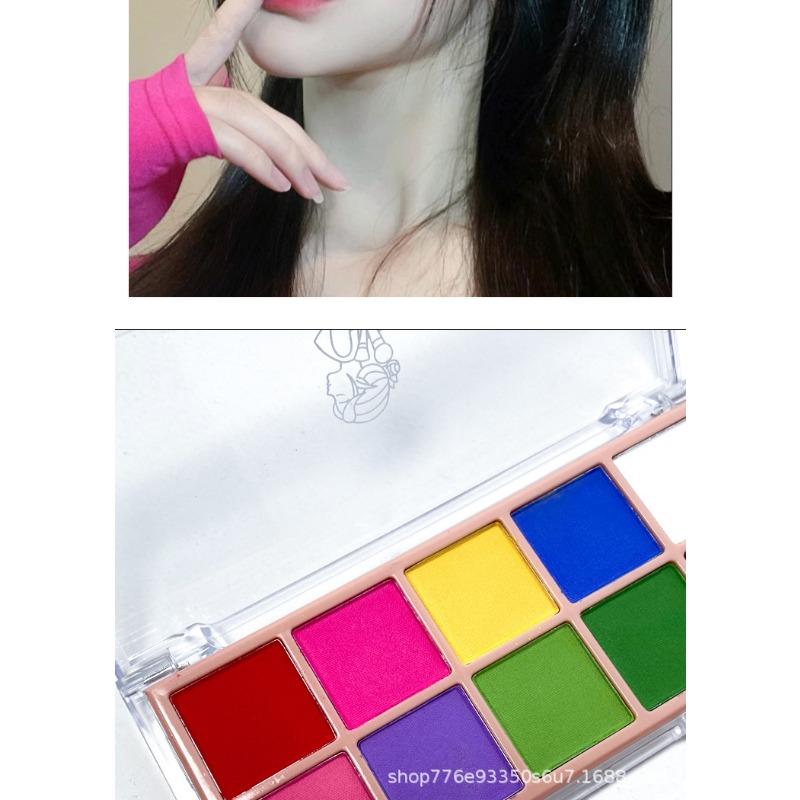 Ten Color Matte High Saturation Colorful Eyeshadow Palette For Stage Performance