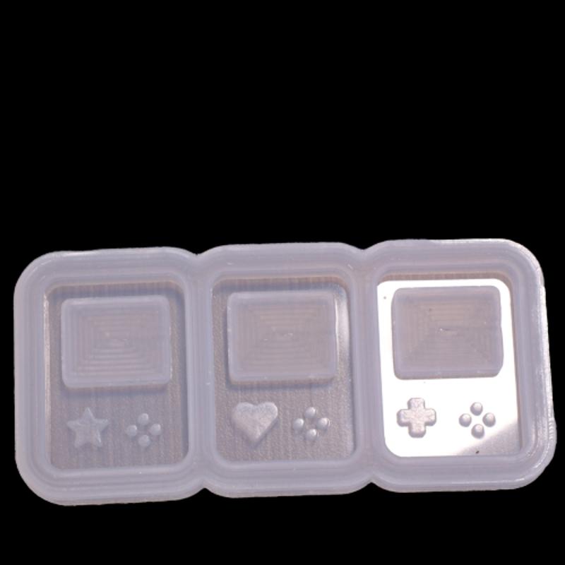 Epoxidové tekuté písky Silikonové formy Tvar přehrávače médií Přívěsek Forma Pryskyřice Forma na přívěsek Ruční výroba