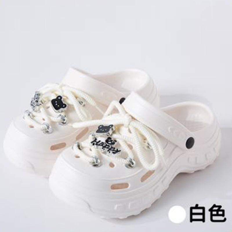 New thick-soled slippers women wear non-slip and wear-resistant cute cartoon eva slippers hole shoes wholesale