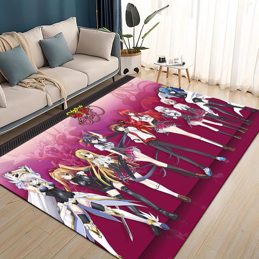 3D Cartoon High School DxD Sexy Girl Rias Akeno Asia Carpet Rug for Living Room Bedroom Home Sofa Decoration,Non-slip Floor Mat
