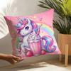 Cute Cartoon Unicorn Pillow Case Linen Cushion Covers For Decorative Sofa Home Pillows Case Car Chair Pillows Cases